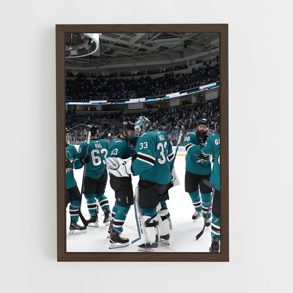 Poster Victoire des Requins – affiche Hockey sur glace (vue 5)